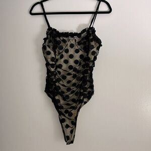 Polka dot body suit